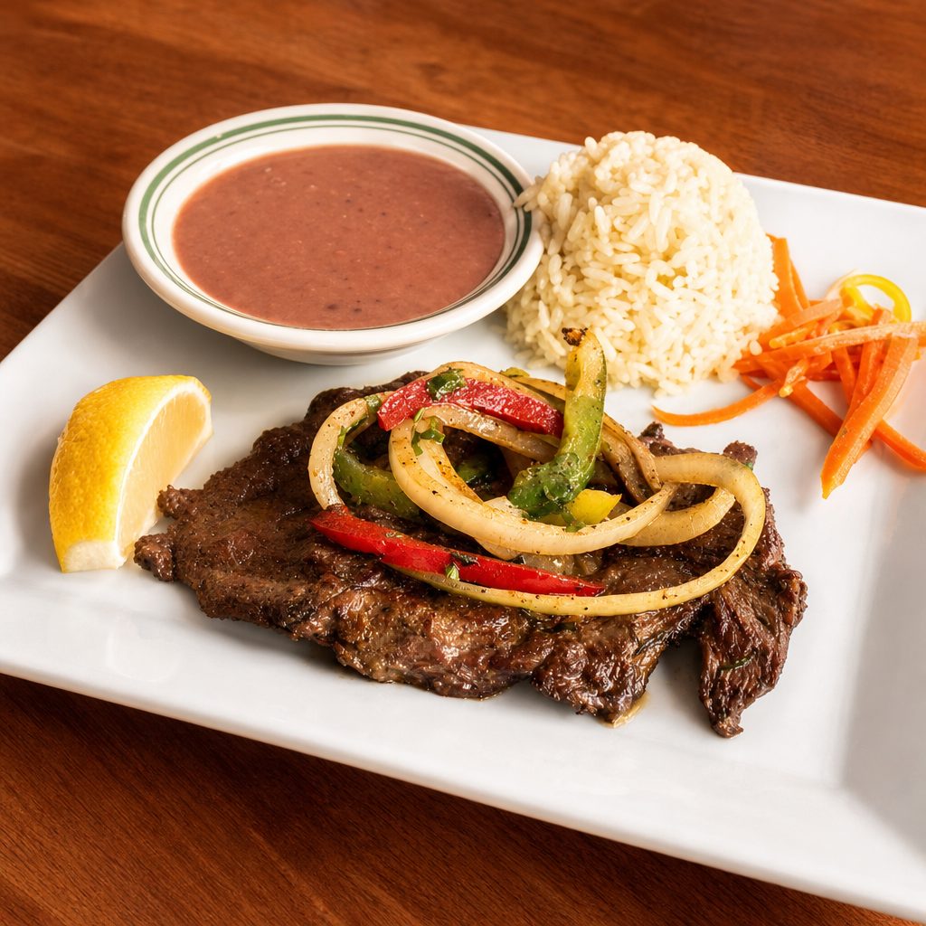 Bistec Encebollado.